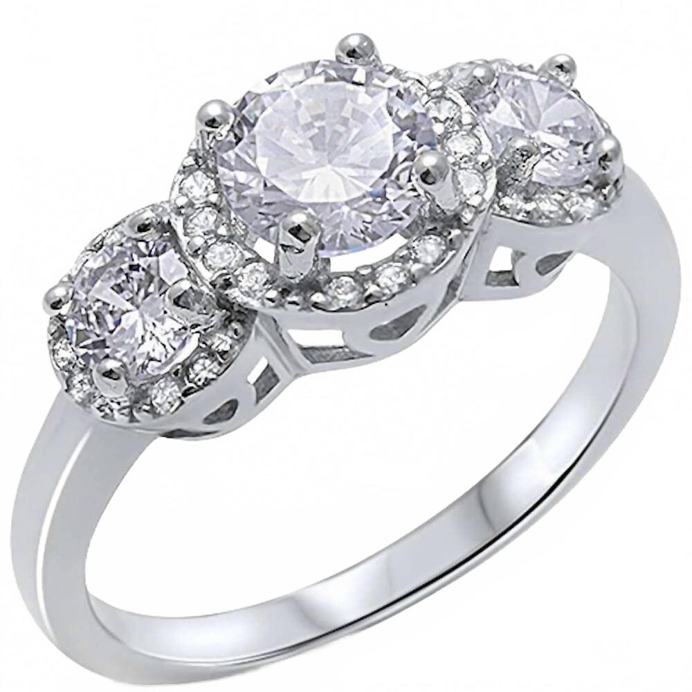 NEW STARLETTE women's future engagement ring in silver